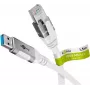 Tinklo laidas Goobay 74158 USB A RJ-45 Cat6 1,5 m baltas