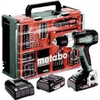 Atsuktuvas belaidis METABO BS 18 L 60/26 Nm su 2x 2,0 Ah baterijomis ir 74 priedais dėkle