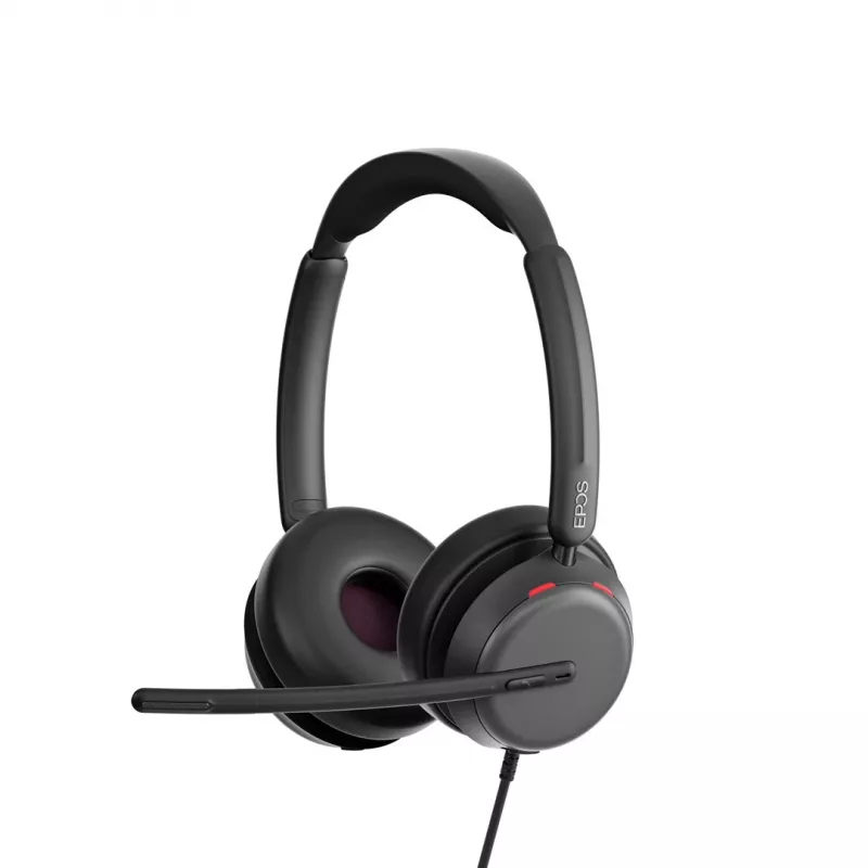 EPOS IMPACT 860 ANC ausinės su laidu, lankeliu, biurui ir skambučių centrams, USB Type-C, juodos