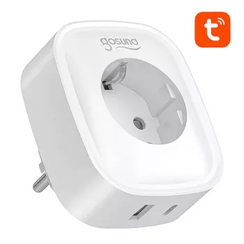 Gosund SP6 išmanusis kištukas 16A su USB-C 20W – nuotolinis valdymas per „Wi‑Fi“ namų automatizacijai