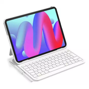 Folio klaviatūros dėklas Inateck BK2007, skirtas iPad Air 11 colių (27,9 cm) — Bluetooth, QWERTZ, 250 mAh baterija