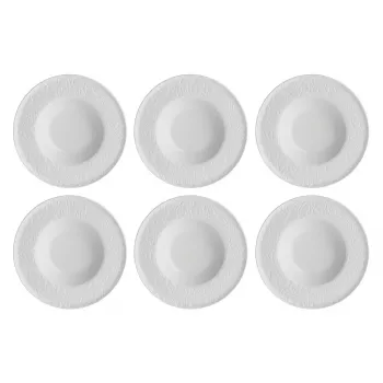 Sriubos lėkštės LA PORCELLANA BIANCA Bosco White 23 cm, 6 vnt.