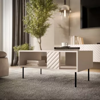 Staliukas Cama LUCCA suolas/stalas 100x55x46 kašmyras, stačiakampis pilkas viršus