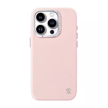 Apsauginis dėklas Joyroom PN-15F1 iPhone 15 Pro Max, rožinis, plonas priglundantis