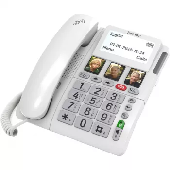 Stalinis telefonas Bea-fon ML10 LTE (4G) Baltas su SOS apyranke