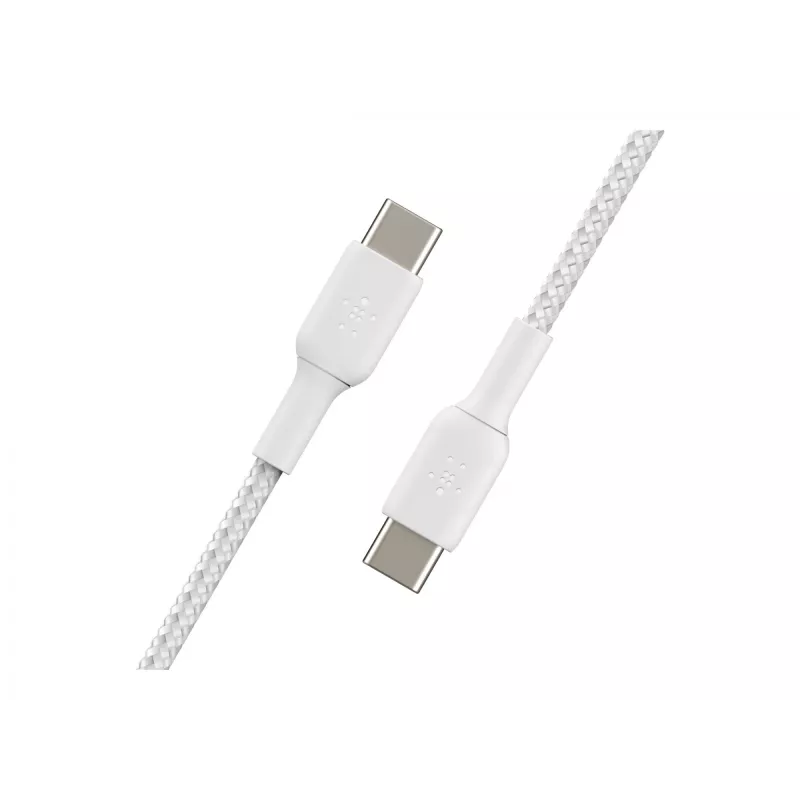 Pintas USB-C į USB-C laidas, 1 m, baltas