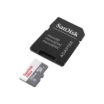 SanDisk 256 GB MicroSDXC UHS-I atminties kortelė SDSQUNR-256G-GN6TA