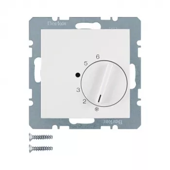 Termostato sukamasis jungiklis Berker 20268989, baltas, 250 V AC, 50–60 Hz