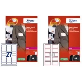 Avery L4785-20.FR White etiketės