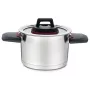 Puodas Maestro MR-3530-24 nerūdijančio plieno 24 cm, 5,5 l, sulankstomos rankenos, stiklinis dangtis
