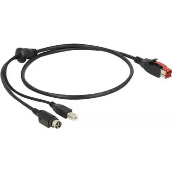 USB laidas DeLOCK 85487 USB 2.0 1 m USB B juodas