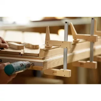 F-veržtuvas Bessey HKL20 20 cm aliuminis su medinėmis pagalvėlėmis