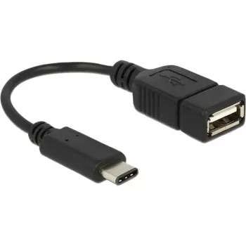 USB laidas Delock 65579 USB 2.0 0,15 m USB-C USB-A juodas