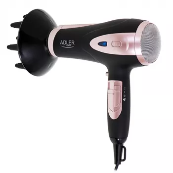 Plaukų džiovintuvas Adler AD 2248b ION, 2200 W, juodas/rožinis
