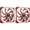 Noctua NF-A14x25 G2 PWM Sx2 PP 140mm dviejų ventiliatorių rinkinys