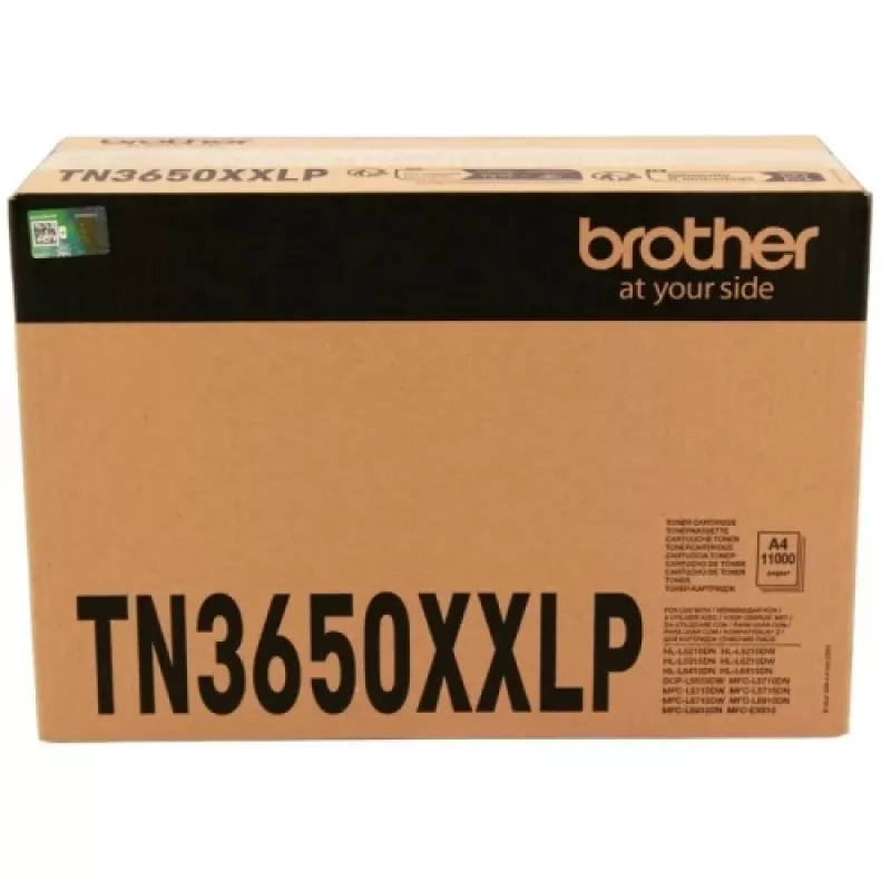 Kasetė su toneriu Brother TN-3650XXLP, suderinama su DCP-L5510, HL-L5210, HL-L5215 – alternatyva TN3600XXL