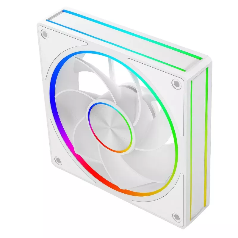 Kompiuterio ventiliatorius MODECOM VOLCANO LOOP 120 ARGB Reverse Fan Baltas 120 mm, PWM, 400–1400 RPM