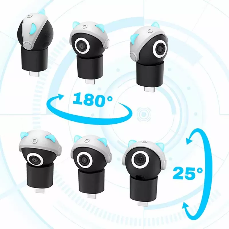 Subsonic Playcam 1080 2in1 HD Mini kamera, skirta Nintendo Switch 2, šviesiai mėlyna