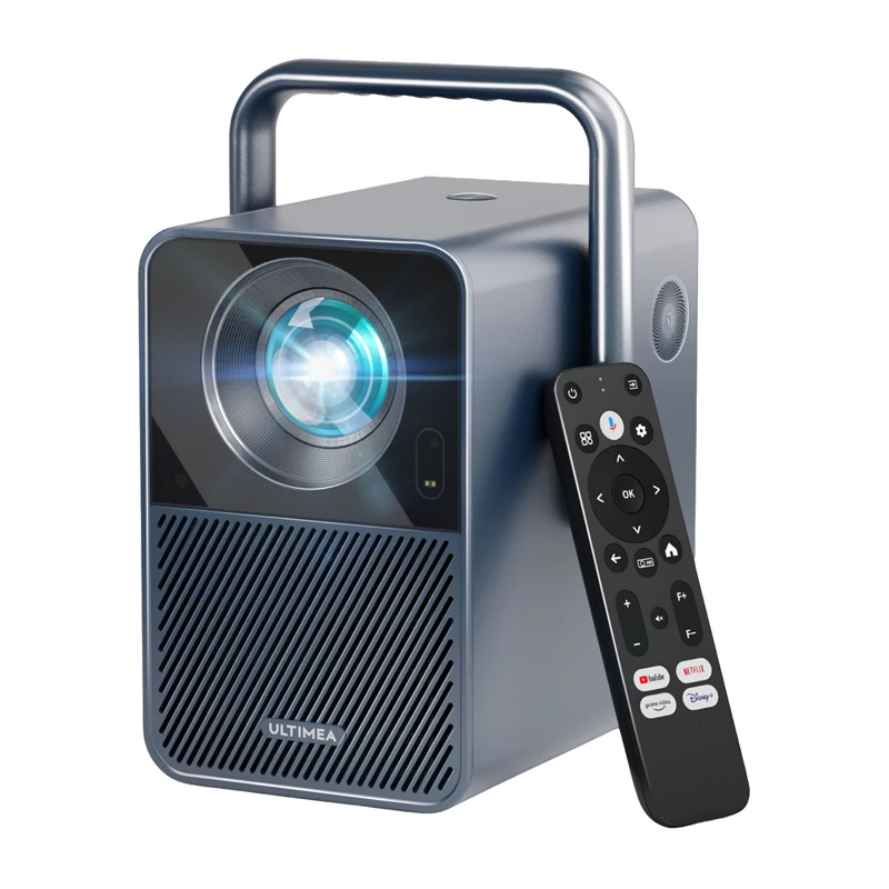 Projektorius Ultimea Poseidon E40 trumpo atstumo 1000 ANSI liumenų LCD 4K (4096x2400) LED, automatinis fokusavimas, 1,23:1 projekcijos santykis, 2,0:1 priartinimas, 8 GB atmintis