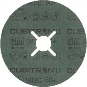 Šlifavimo disko pluoštinis diskas 3M Cubitron II 982C 125x22 mm, grūdėtumas K60+