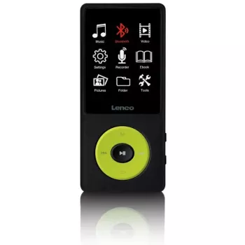 MP3 grotuvas Lenco Xemio-860GN 8 GB Juodas su žalia spalva LCD 18h atkūrimas