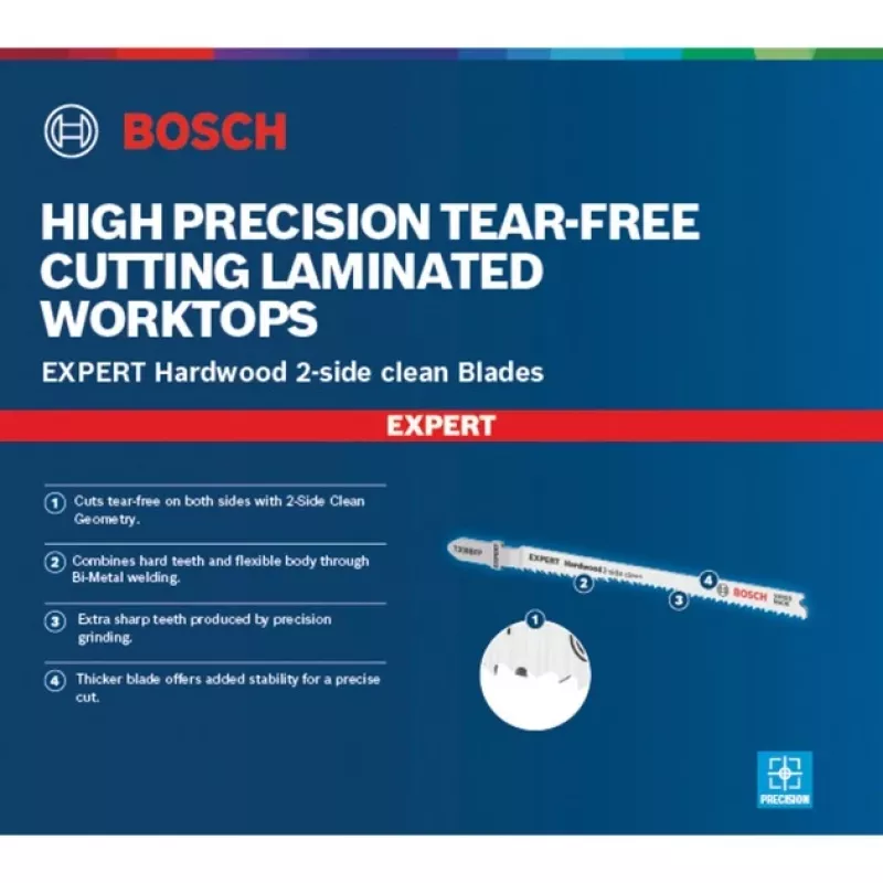 Bosch T 308 BFP pjūklo geležtė, bimetalinė, 5 vnt.