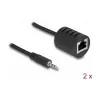 DeLOCK garso laidas RJ-45 3,5 mm juodas 87858