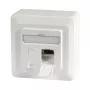 EFB-Elektronik Kištukinis lizdas Cat.6A 500MHz viršuje/apačioje, paviršinio montavimo, 2xRJ45, RAL9010