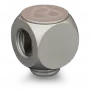 Thermal Grizzly DeltaMate Rotary T – vandens aušinimo jungtis, matinis nikelis, 1 vnt. (TG-DM-FIT-0204)