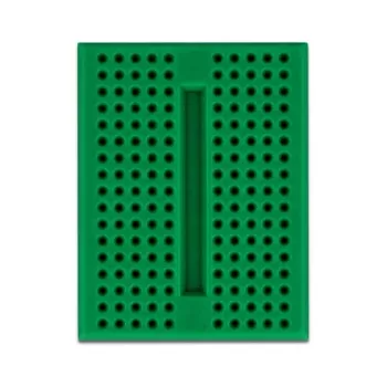 Breadboard DELOCK 18321 – litavimui nereikalinga prototipų plokštė, plastikinė, 36×46×10 mm, žalia