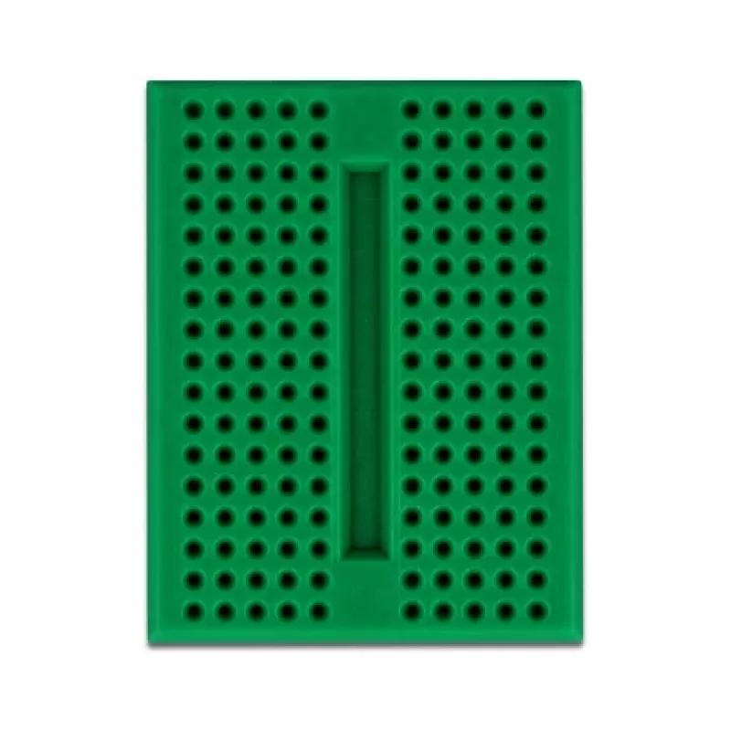 Breadboard DELOCK 18321 – litavimui nereikalinga prototipų plokštė, plastikinė, 36×46×10 mm, žalia
