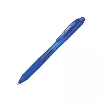 Pentel Energel X – ištraukiamas gelinis rašiklis – mėlynas – permatomas