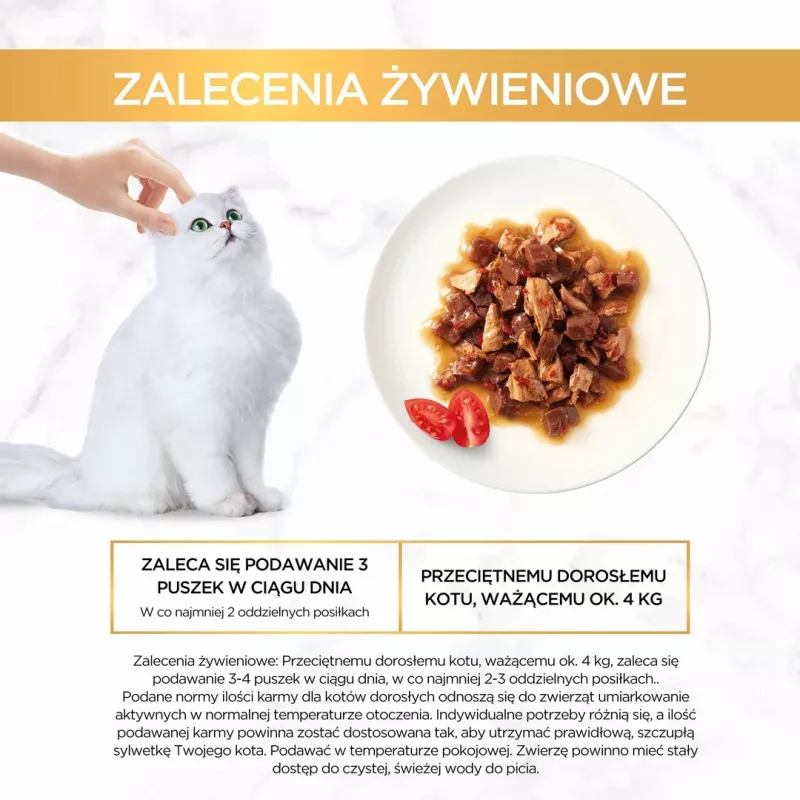Šlapias kačių ėdalas Gourmet (Purina) Gold 85 g – suaugusioms katėms, jautiena ir vištiena