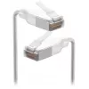 Tinklo laidas Ubiquiti UACC-Cable-Patch-EL-C6A-0.3M-W RJ-45 Cat6a 0,3 m peršviečiamai baltas