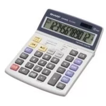 Sharp EL-2125C skaičiuotuvas stalinis finansinis Juoda, Mėlyna, Pilka