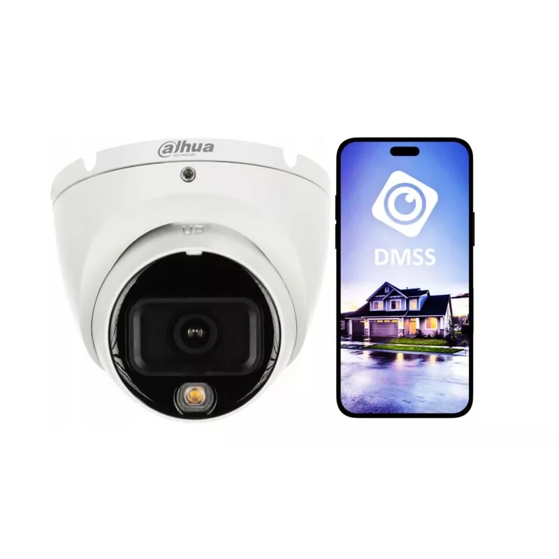 IP stebėjimo kamera DAHUA IPC-HDW1639T-A-IL-0280B-S6 – 8 MP, fiksuotas 2,8 mm objektyvas, IR 30 m, IP67, PoE
