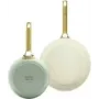 Keptuvių rinkinys GreenPan Padova Reserve – aliuminis, 20 cm ir 26 cm, žalia/geltona (2 vnt.)