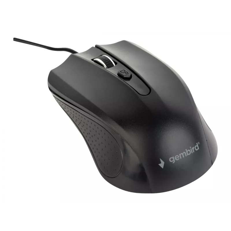 Gembird MUS-4B-01 pelė, ambidekstrinė, USB Type-A, optinė, 1200 DPI