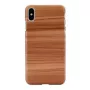 Dėklas iš medžio ir polikarbonato iPhone XS Max — Cappuccino White (man and wood)