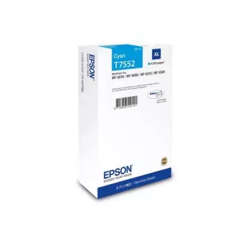 Originalus Epson kasečių rašalas C13T75524N (XL didelės talpos) Cian, skirtas WF-8XXX serijai