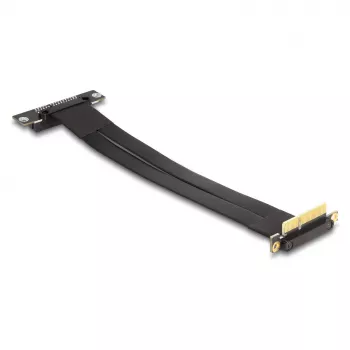 Delock PCI Express x4 riserio plokštė su 90° kampu išlenktais kištuku ir lizdu, 60 cm kabelis