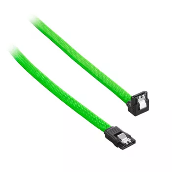 ModMesh SATA 3 laidas stačiu kampu 30cm – šviesiai žalias (CM-CAB-RSAT-N30KLG-R)