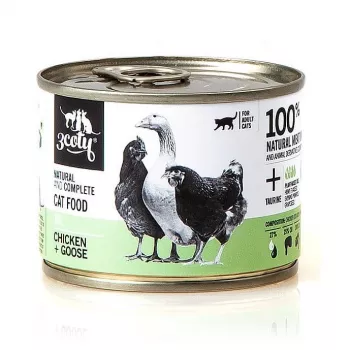 3COTY 19. Vištiena ir Žąsiena - šlapias kačių ėdalas - 180g