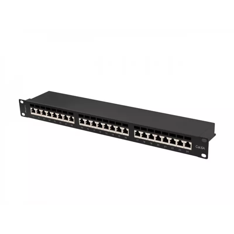 Patch panel 1U Lanberg PPSA-1024-B