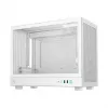 Kompiuterio korpusas DeepCool CH160 PLUS WH Small Form Factor baltas, microATX, grūdintas stiklas, USB-C