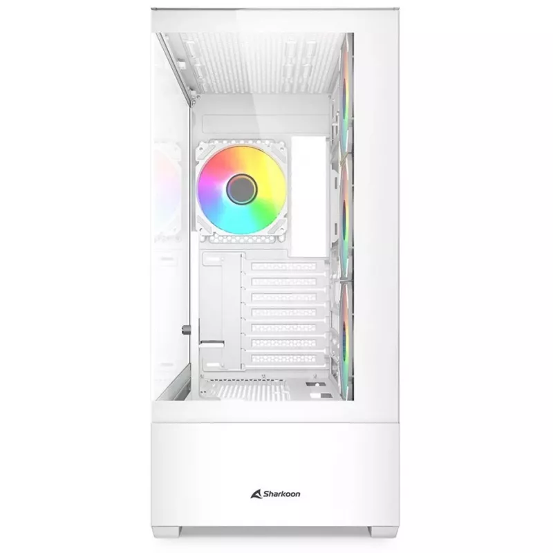 PC korpusas Sharkoon AK6 RGB, ATX, baltas