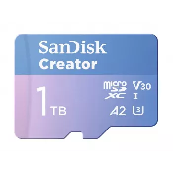 SanDisk Creator MicroSD atminties kortelė 1TB, didelis greitis iki 190 MB/s