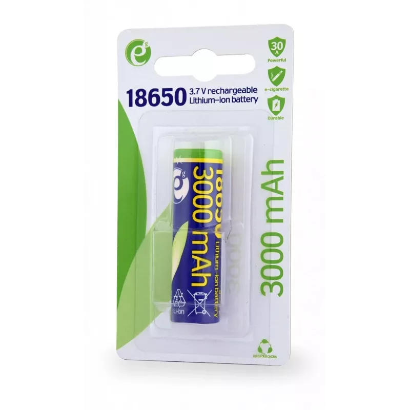 GEMBIRD Įkraunama ličio jonų baterija 18650 10C 3000mAh