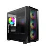 Montech X5M (B) juodas Micro Tower kompiuterio korpusas – Micro-ATX/Mini-ITX, 3x120mm priekyje, 1x120mm gale, palaiko ATX maitinimo šaltinį, 2x3,5 colio + 4x2,5 colio diskų vietos