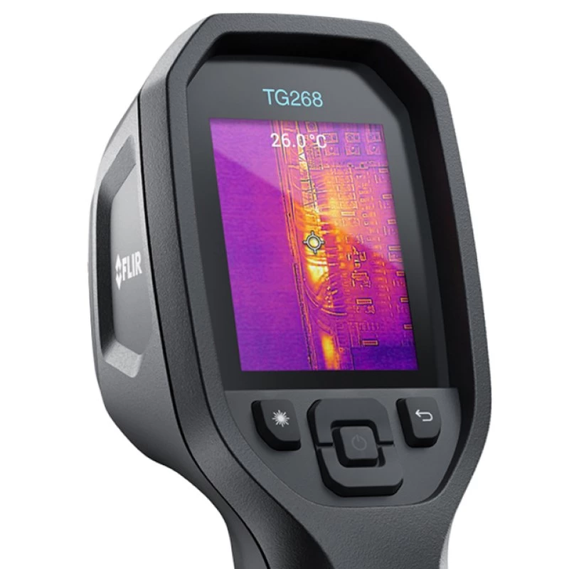 FLIR TG268 infraraudonųjų spindulių termometras -25 iki +400°C juodas su LCD ekranu 320 x 240 pikselių